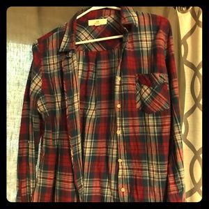 Red and blue plaid shirt